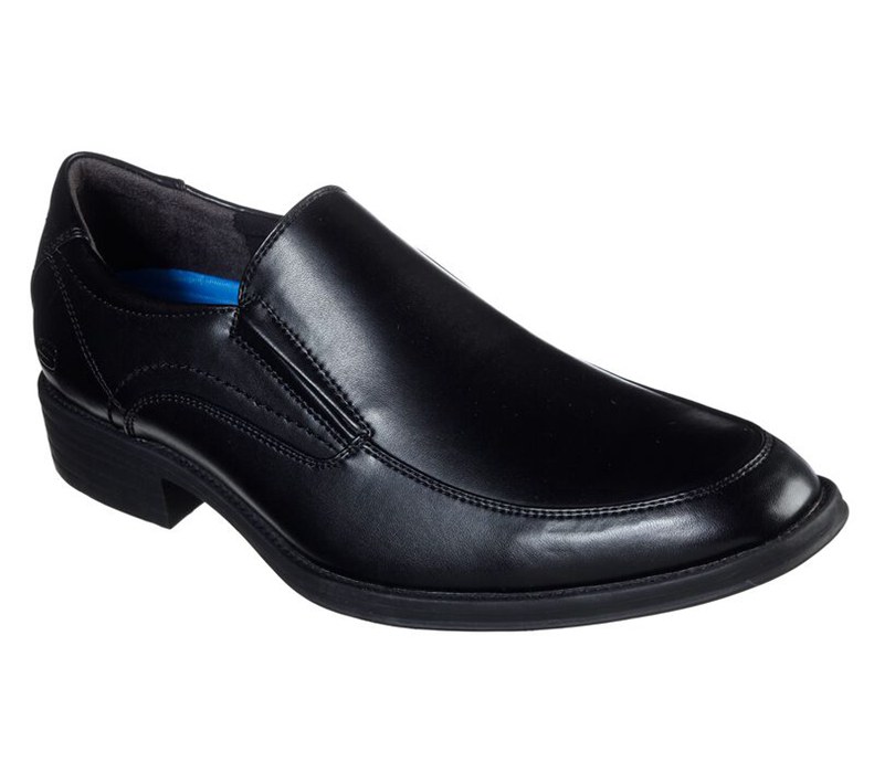 Skechers Herr Svarta Slip On - Larken - Avendo - Sverige (HEQJY-0159)